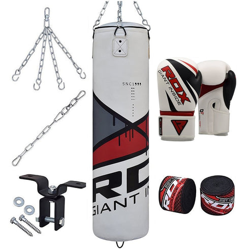 RDX 8PC HEAVY PUNCH BAG & GLOVES SET-1